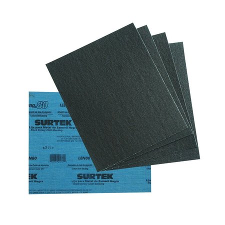 SURTEK Black Emery Paper 80 LEN80